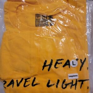 Yellow Graphic Long Sleeve Tee - Large